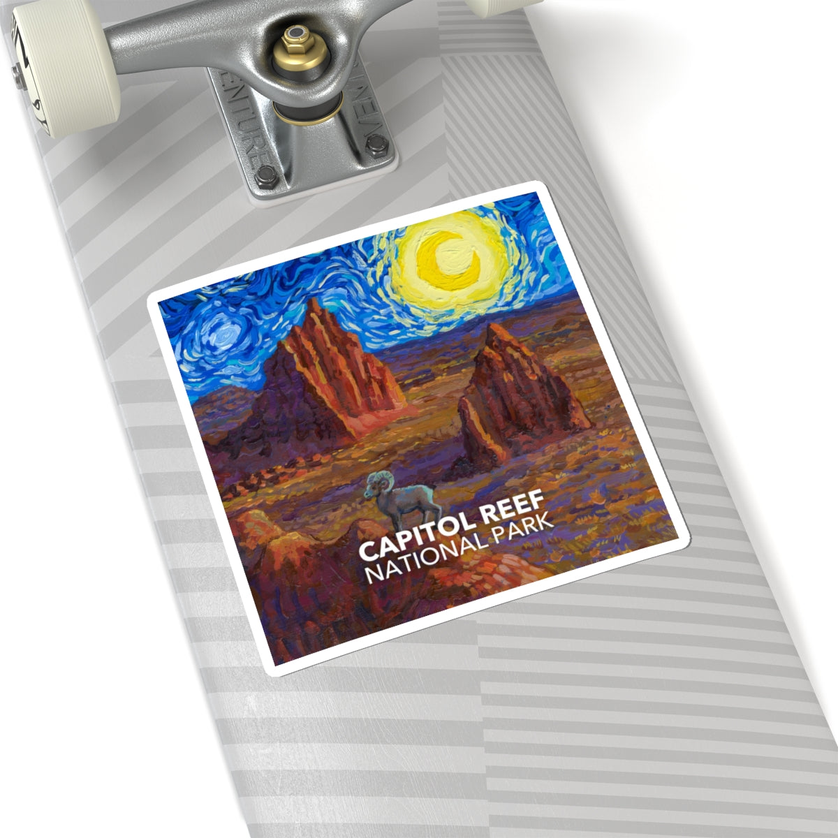 Capitol Reef National Park Sticker - The Starry Night