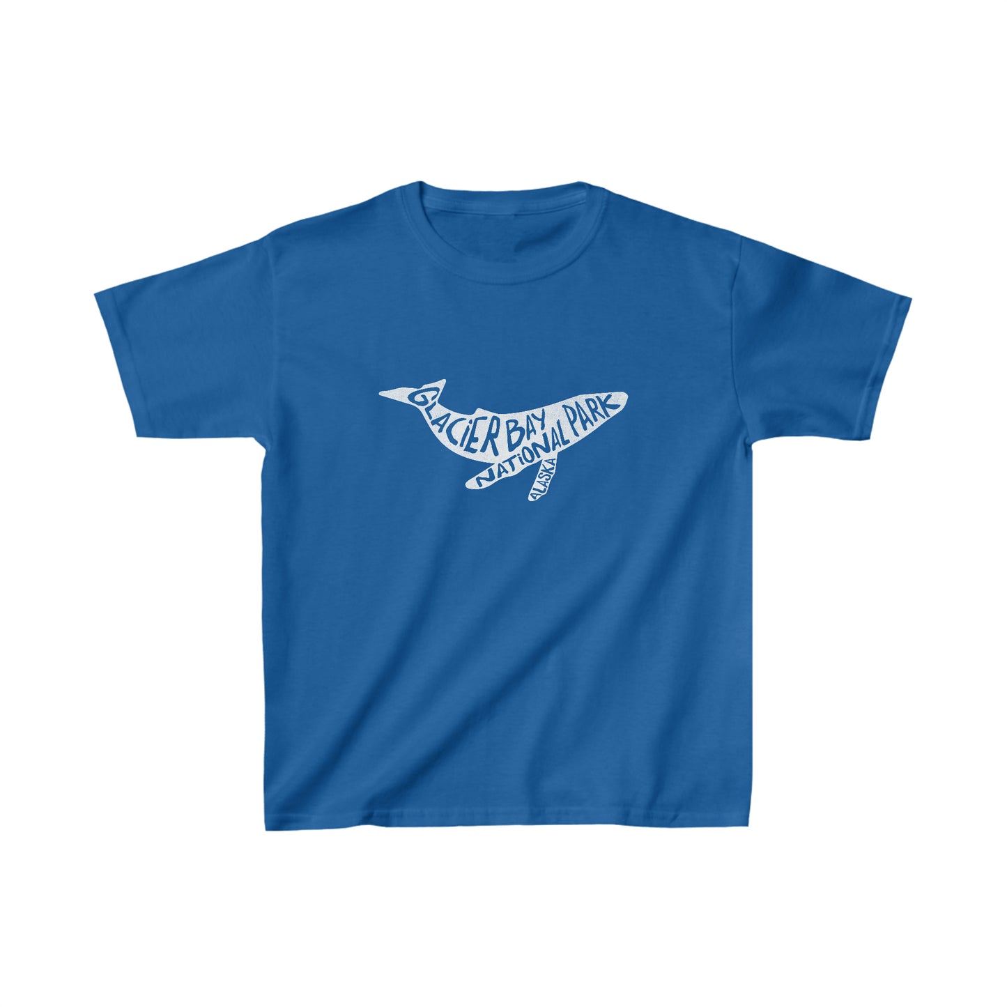Glacier Bay National Park Child T-Shirt - Humpback Whale Chunky Text