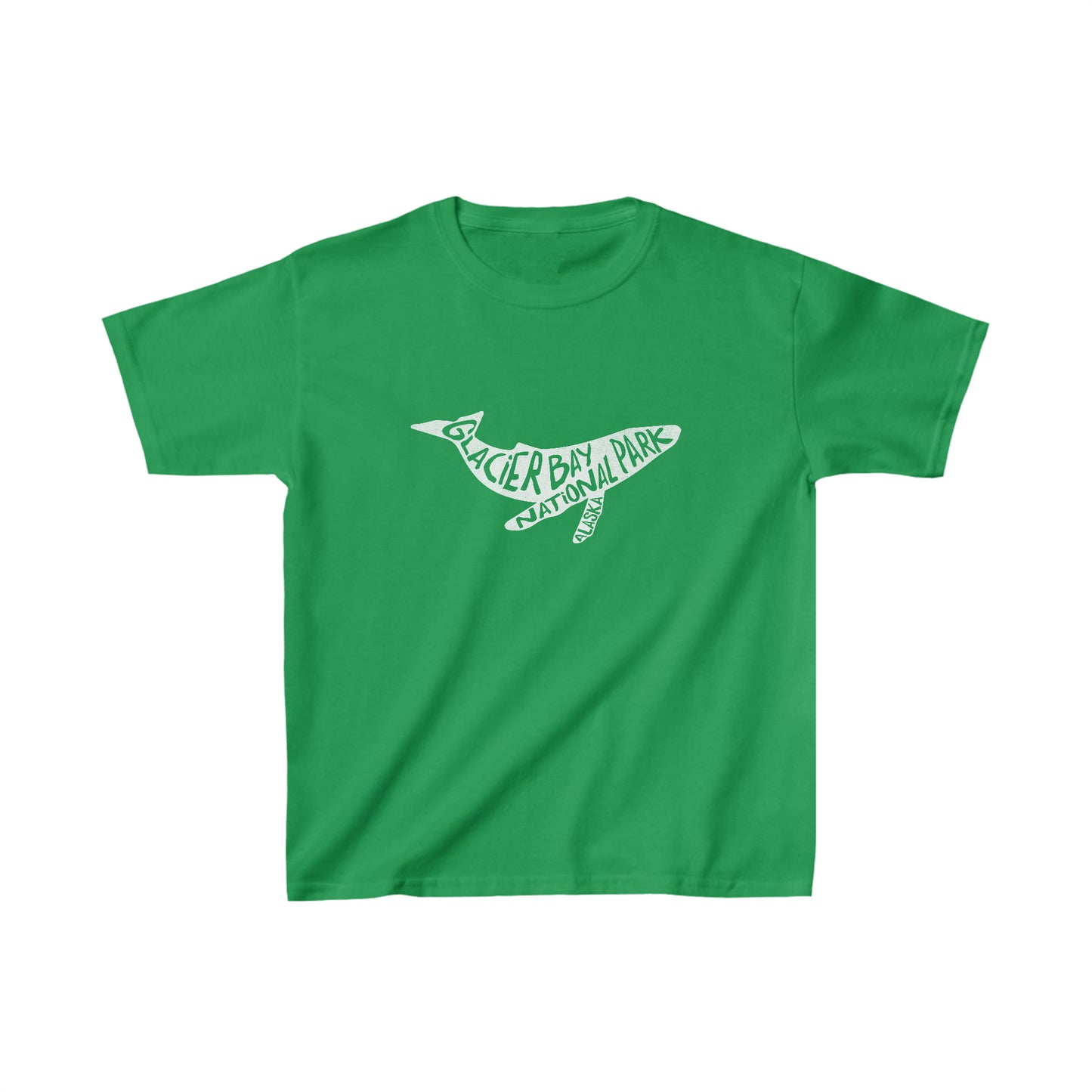 Glacier Bay National Park Child T-Shirt - Humpback Whale Chunky Text