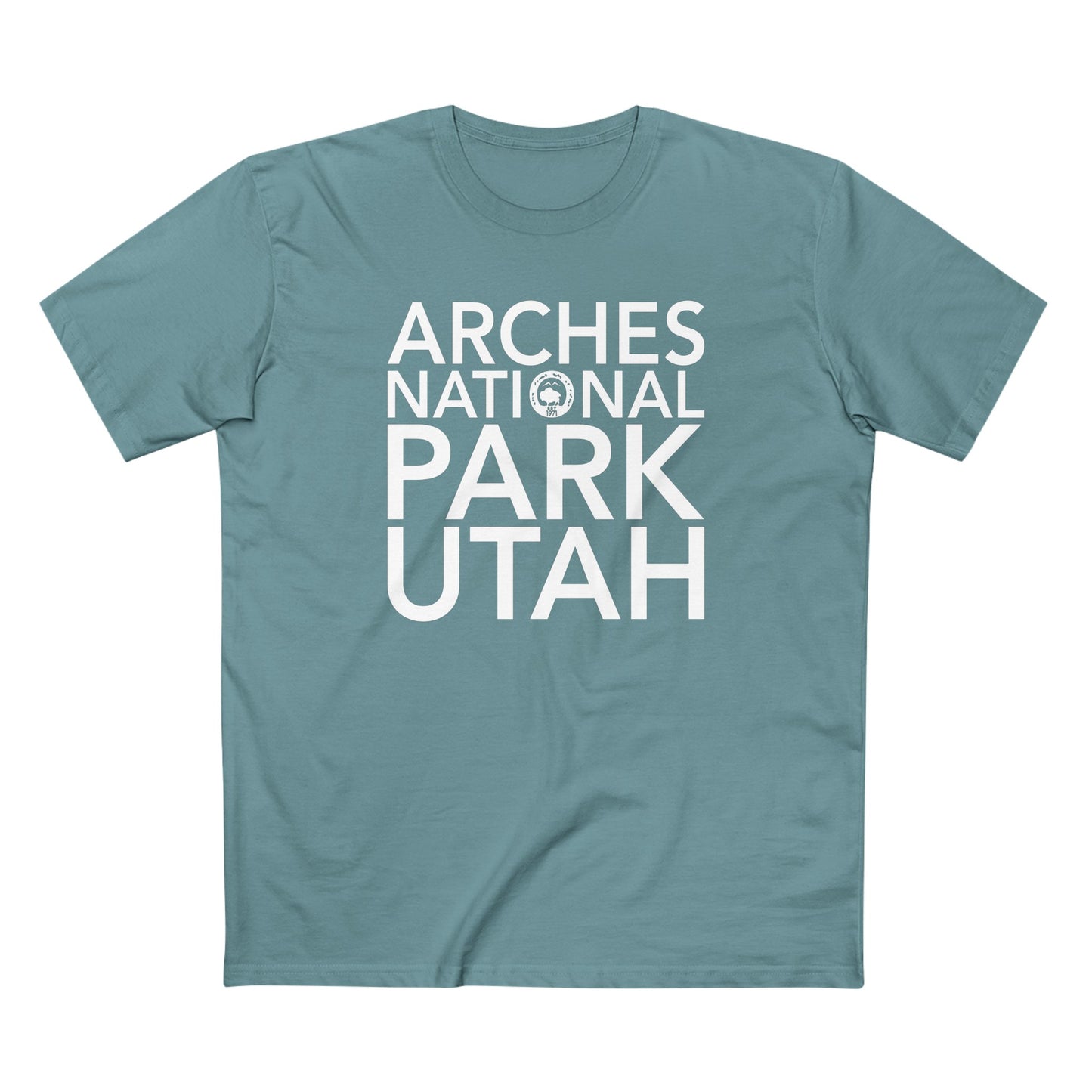 Arches National Park T-Shirt Block Text