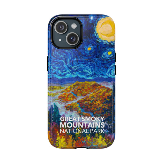 Great Smoky Mountains National Park iPhone Case with MagSafe - Starry Night