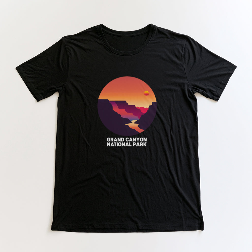 Grand Canyon National Park T-Shirt - Circular Logo in Black