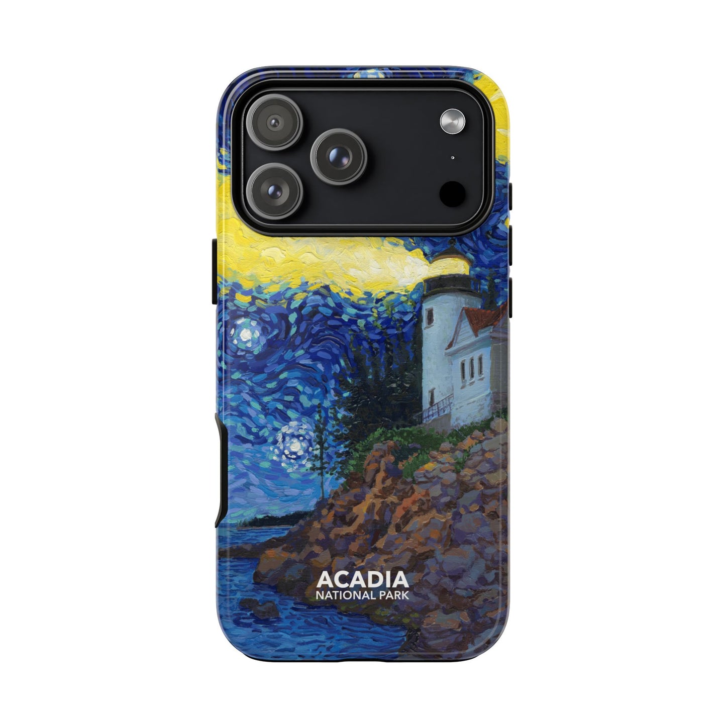 Acadia National Park Phone Case - Starry Night Lighthouse