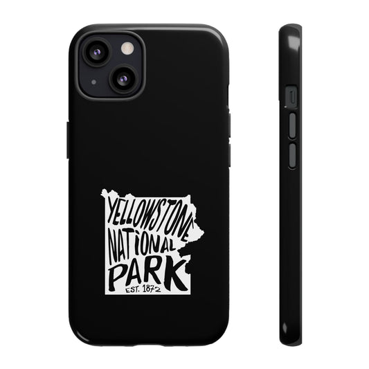 Yellowstone National Park Phone Case - Map Design