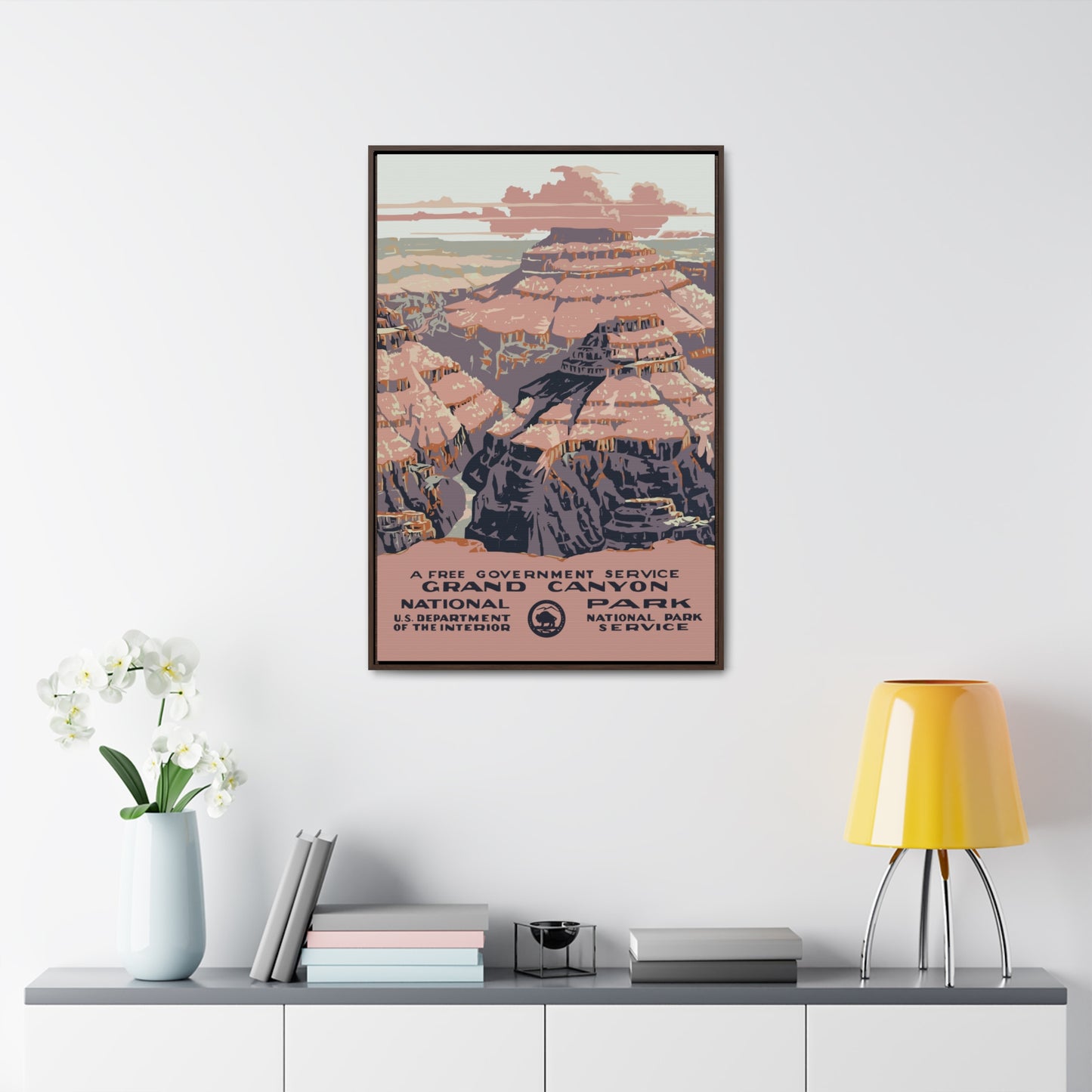 Grand Canyon National Park Framed Canvas - WPA Poster