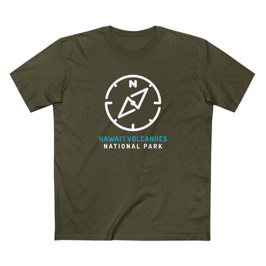Hawaii Volcanoes National Park T-Shirt Compass Design