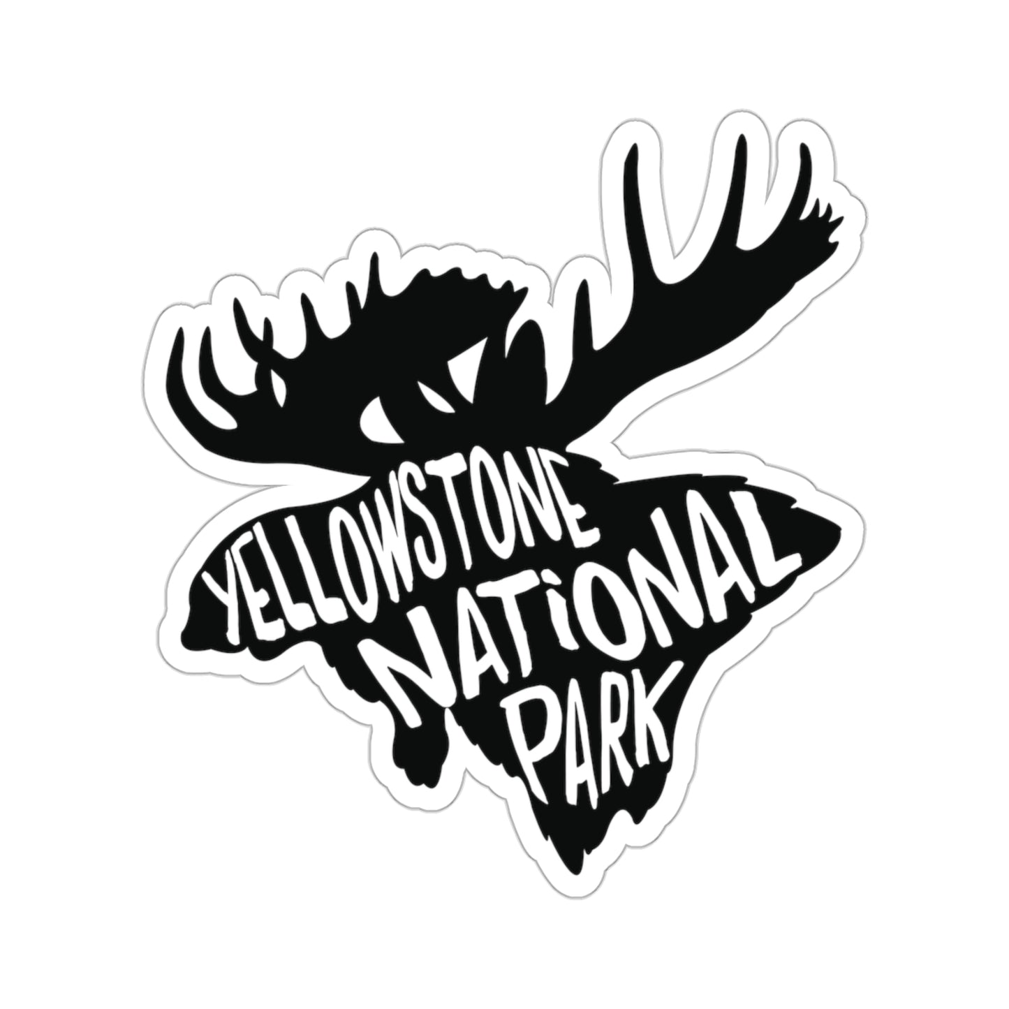 Yellowstone National Park Sticker - Moose