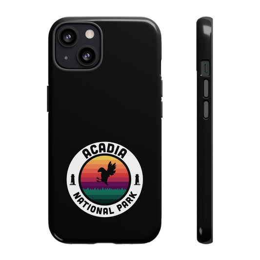 Acadia National Park Phone Case - Round Emblem Design