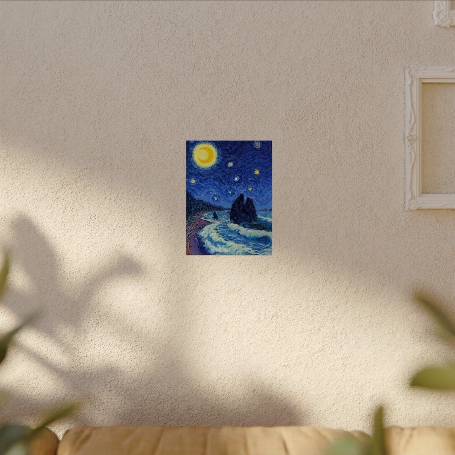 Olympic National Park Starry Night Poster - Premium Textured Paper