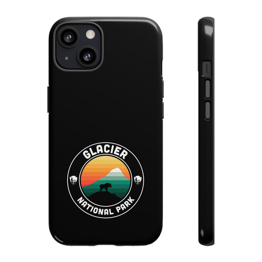 Glacier National Park Phone Case - Round Emblem Design