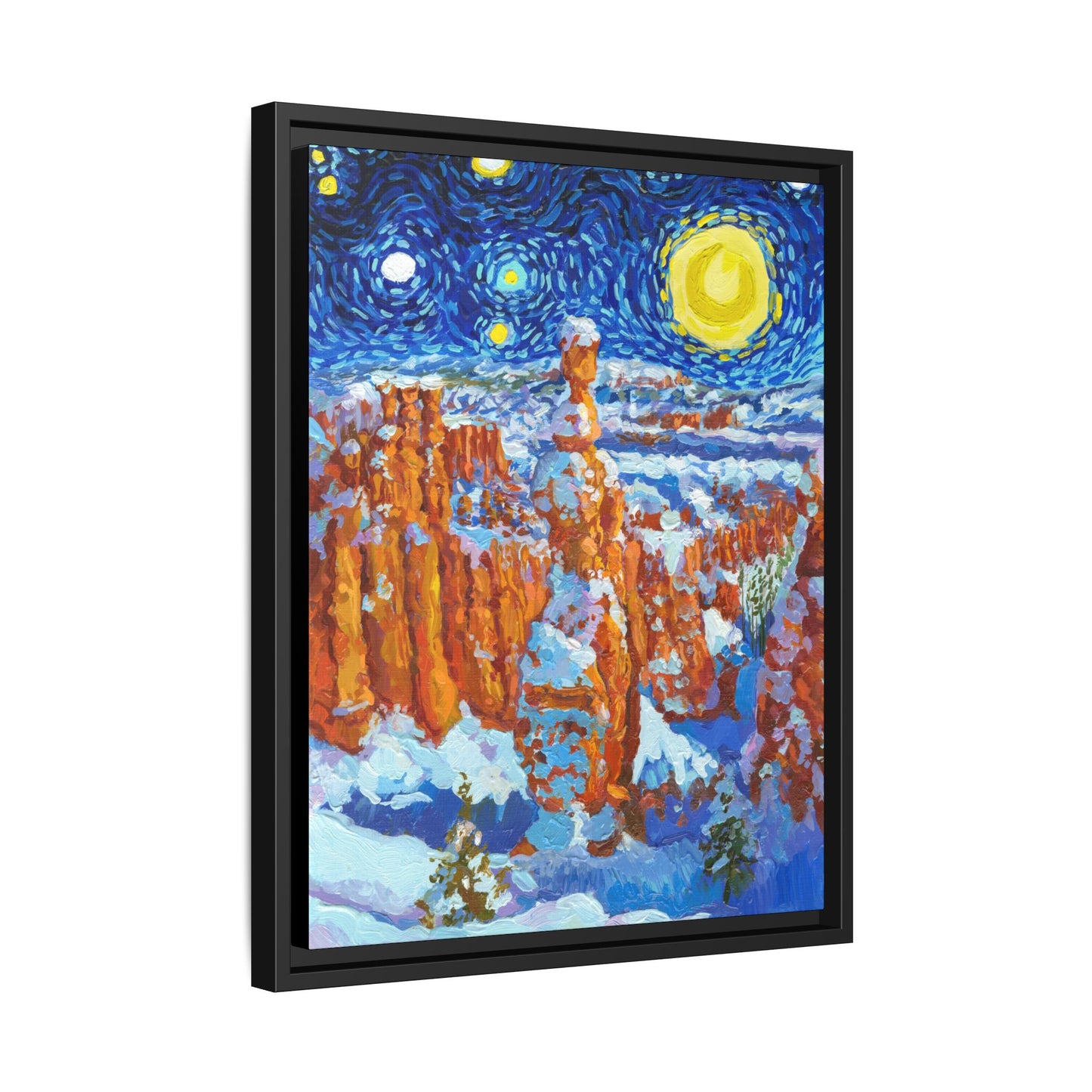 Bryce Canyon National Park Framed Canvas - The Starry Night
