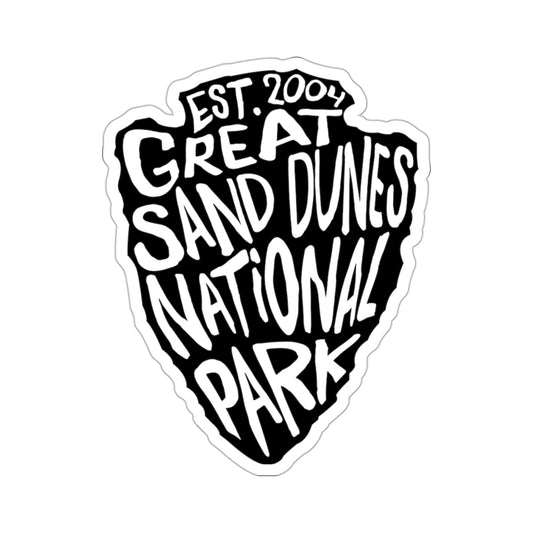 Great Sand Dunes National Park Sticker - Arrow Head Design