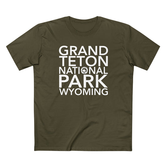 Grand Teton National Park T-Shirt Block Text