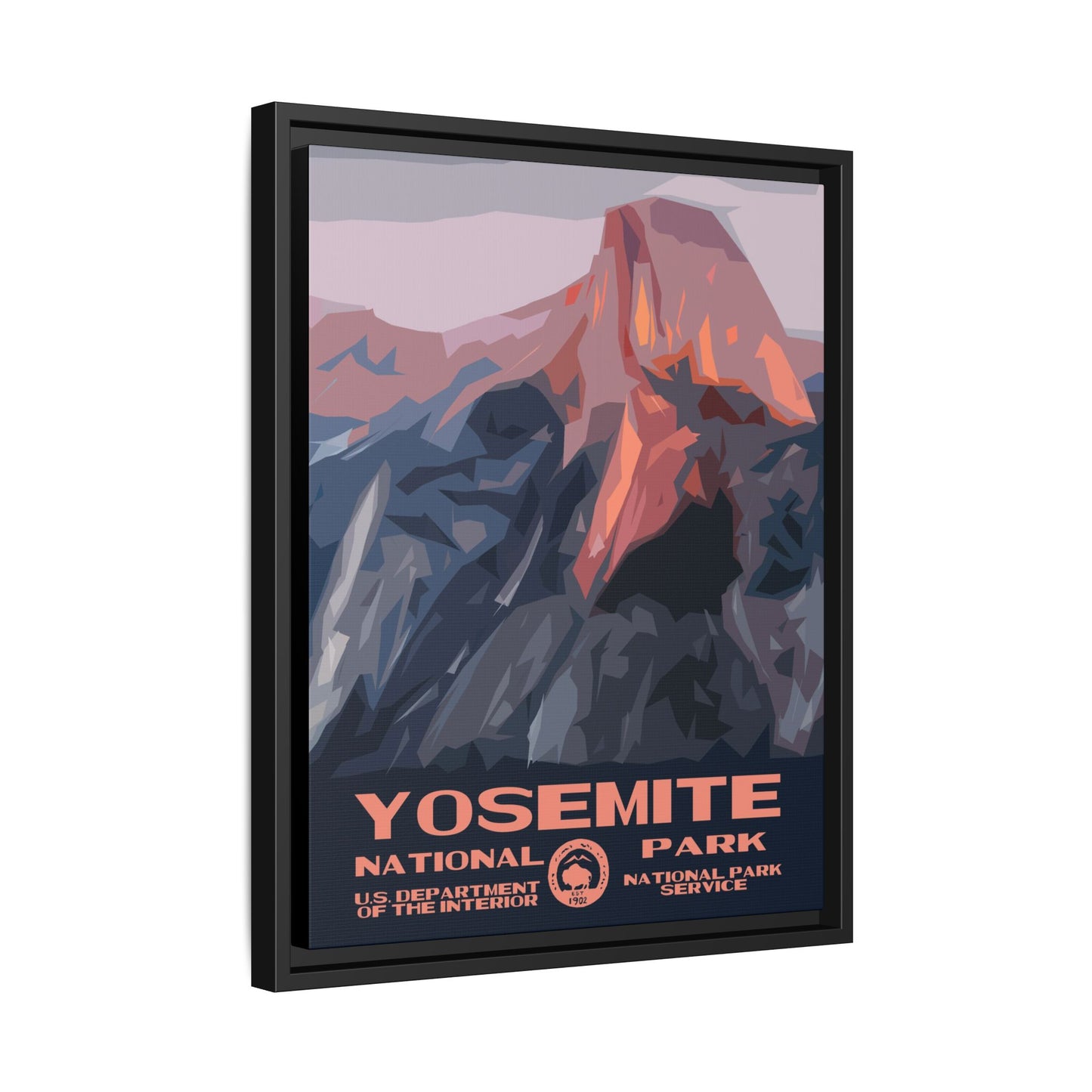 Yosemite National Park Framed Canvas - WPA Poster