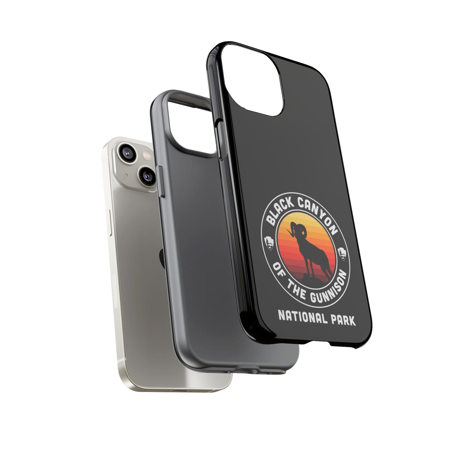 Black Canyon of the Gunnison National Park Phone Case - Round Emblem Design