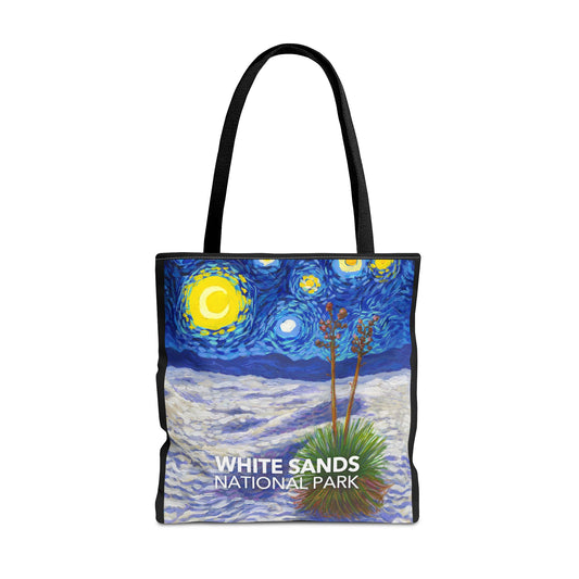 White Sands National Park Tote Bag - Starry Night Large