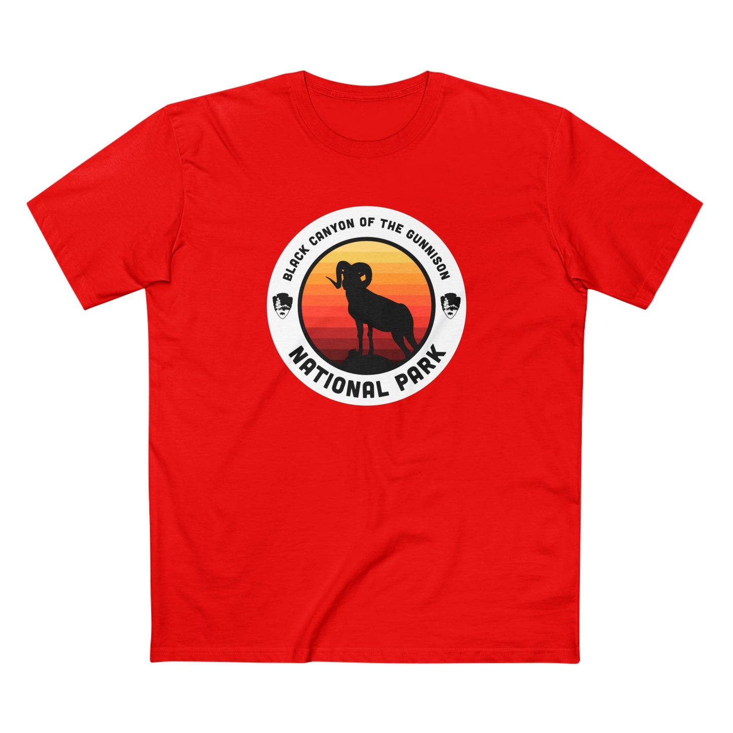 Black Canyon of the Gunnison National Park T-Shirt - Round Badge Design