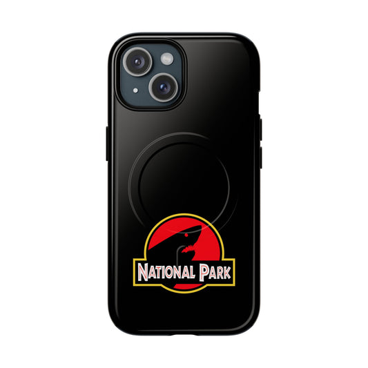 Shark National Park iPhone Case with MagSafe - Parody Logo