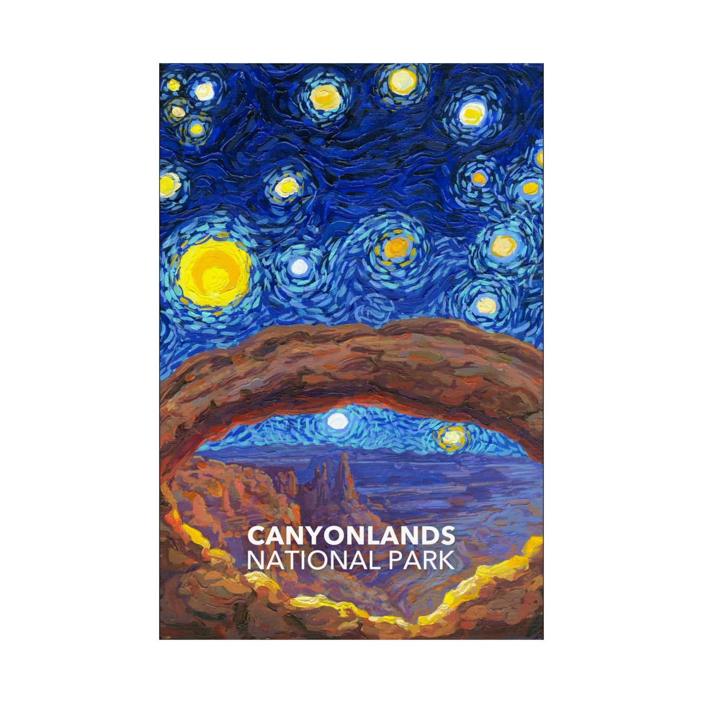 Canyonlands National Park Poster - Starry Night