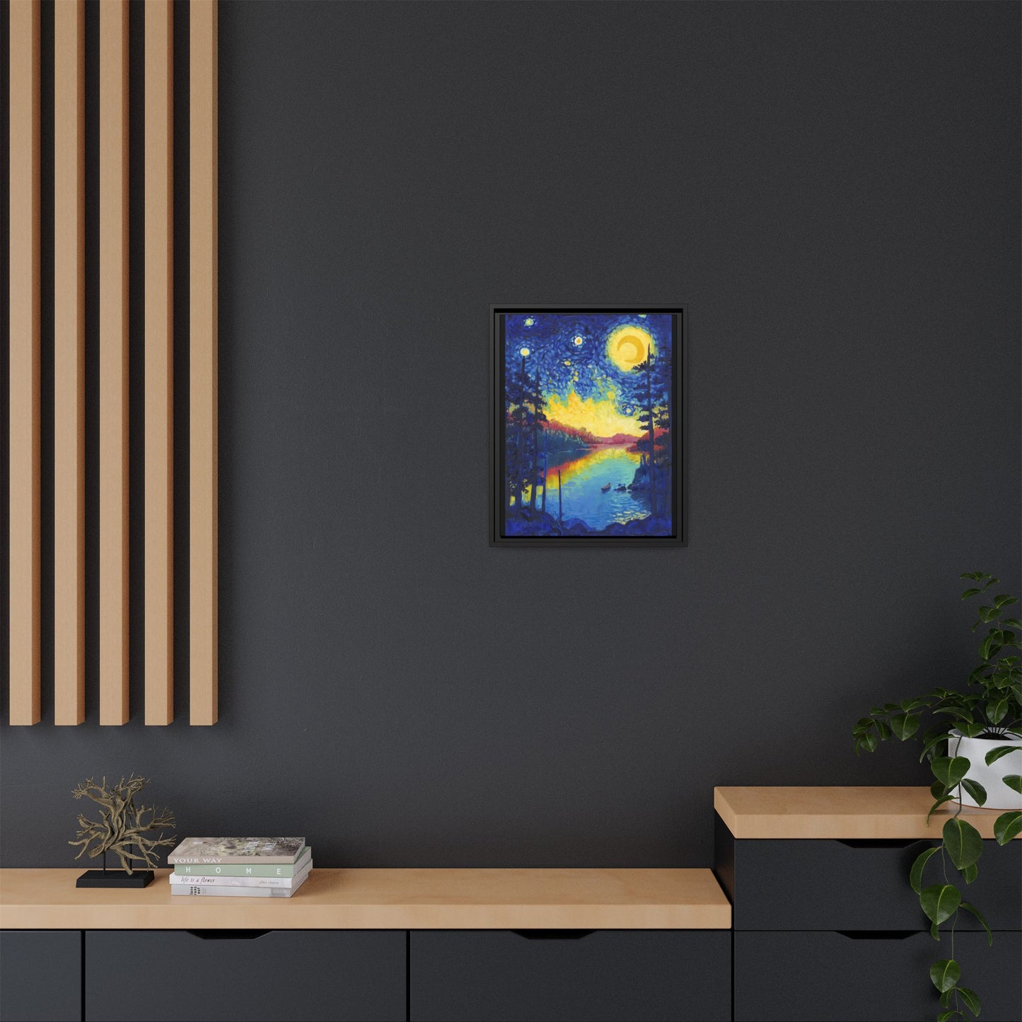 Voyageurs National Park Framed Canvas - The Starry Night
