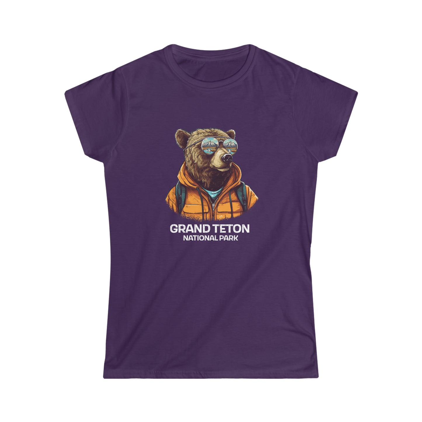 Grand Teton National Park Women's T-Shirt - Cool Grizzly Bear