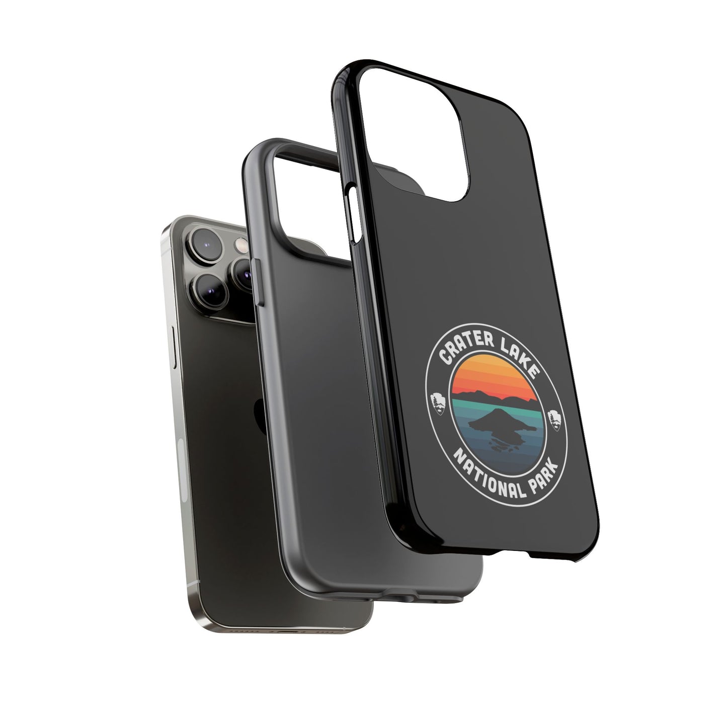Crater Lake National Park Phone Case - Round Emblem Design