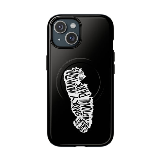 Great Smoky Mountains National Park iPhone Case with MagSafe - Map Design