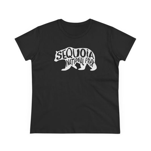 Sequoia National Park Women's T-Shirt - Black Bear