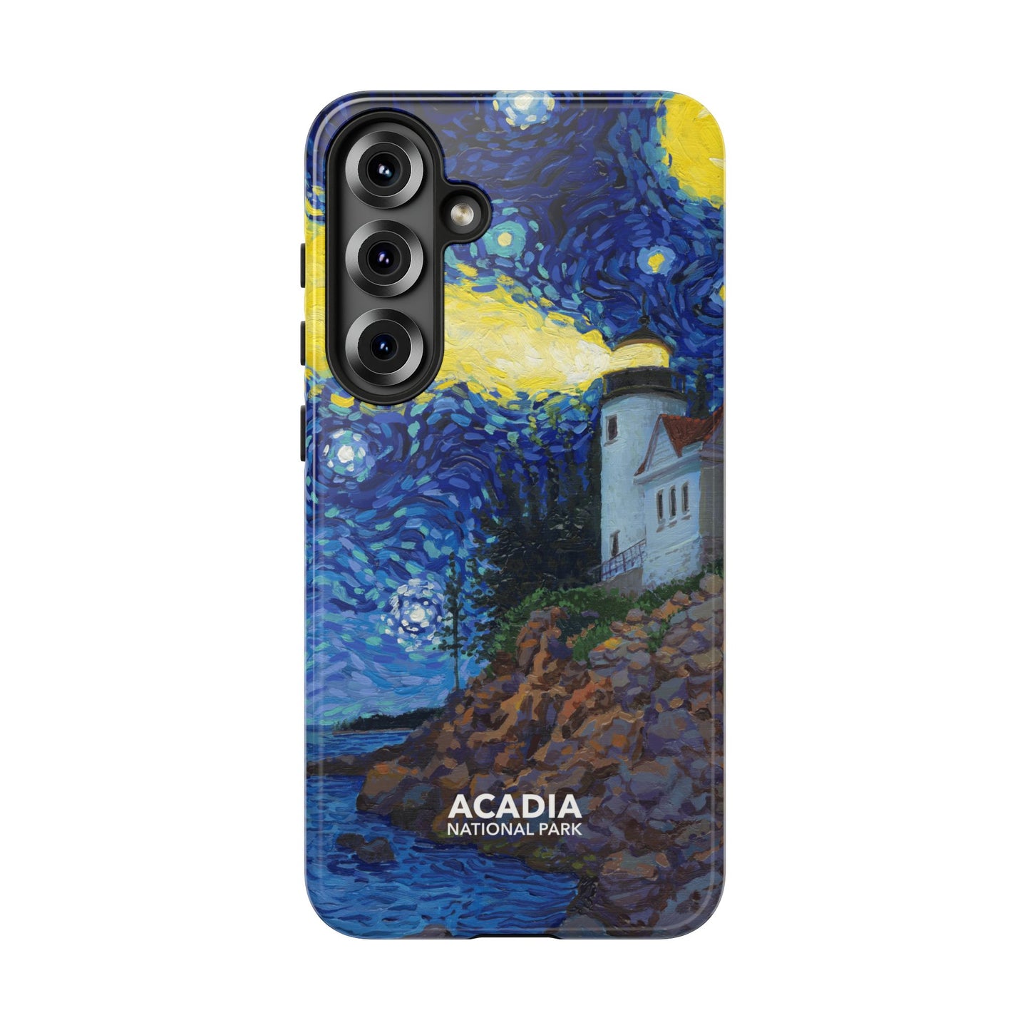 Acadia National Park Phone Case - Starry Night Lighthouse