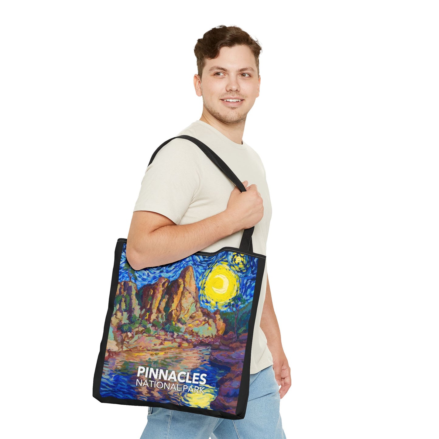 Pinnacles National Park Tote Bag - The Starry Night Large