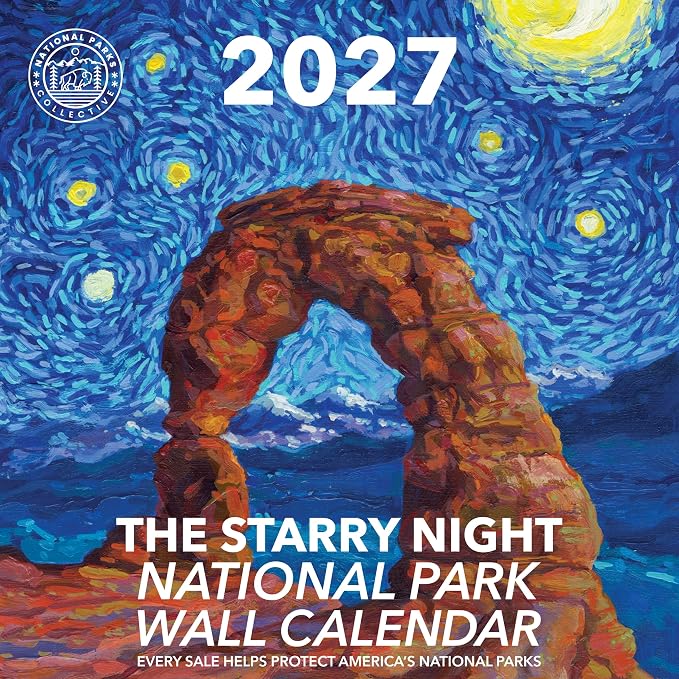 2027 Starry Night National Park Wall Calendar