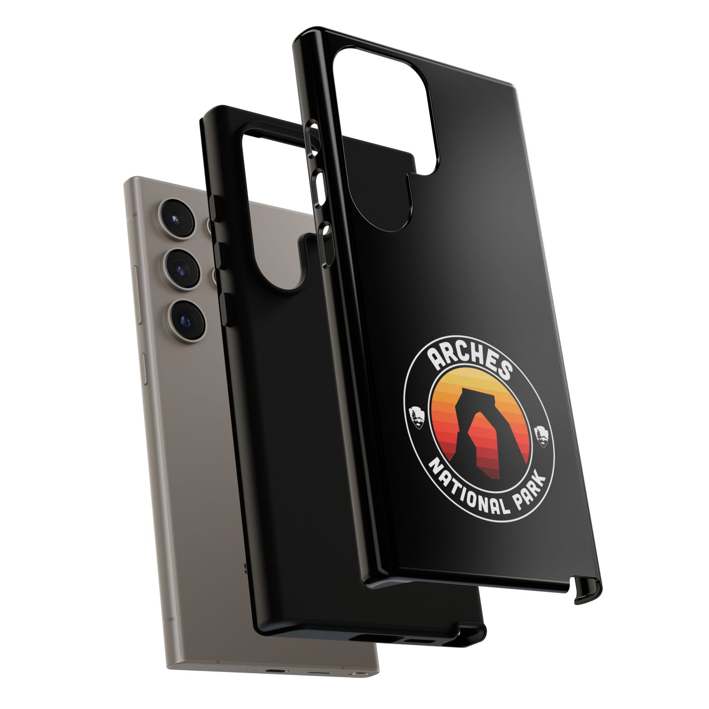 Arches National Park Phone Case - Round Emblem Design