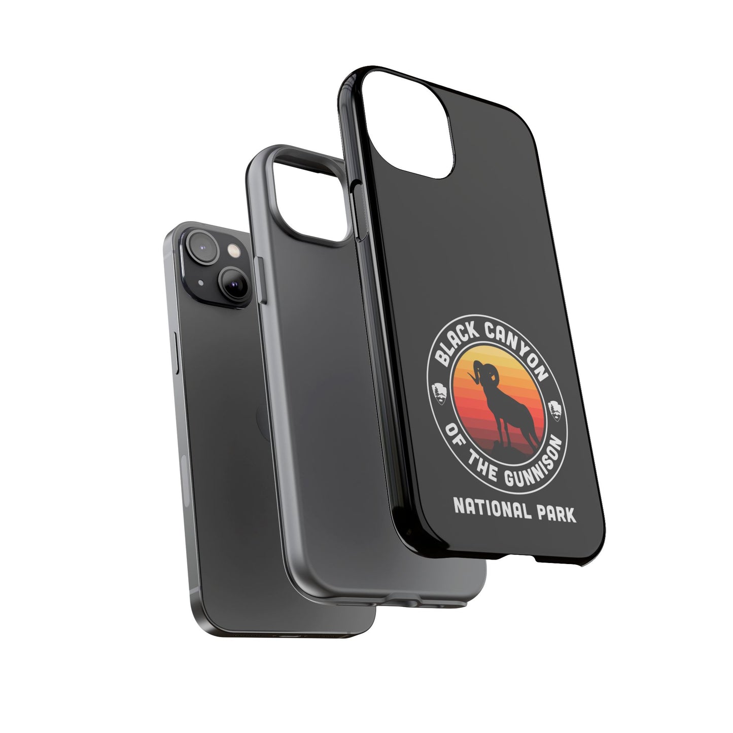 Black Canyon of the Gunnison National Park Phone Case - Round Emblem Design