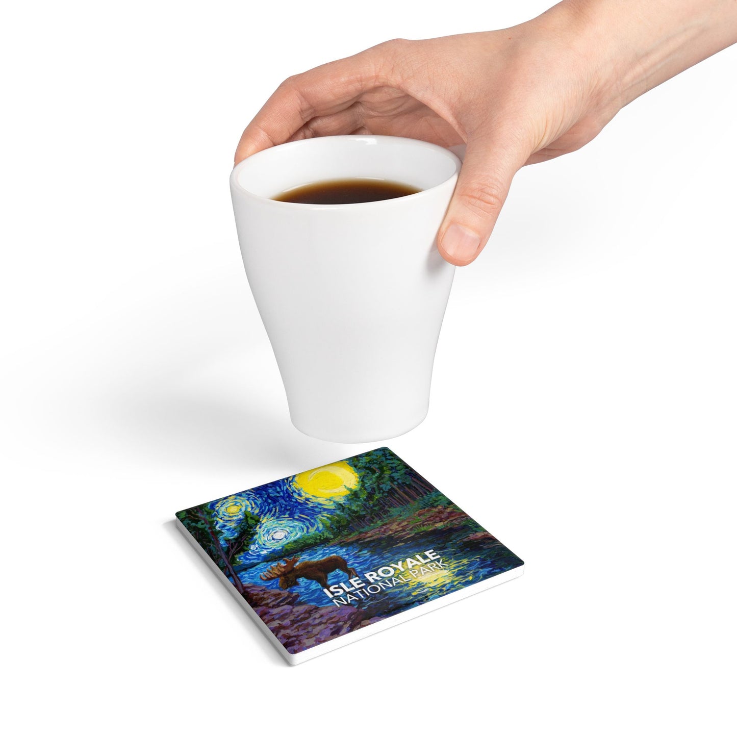 Isle Royale National Park Coaster - The Starry Night