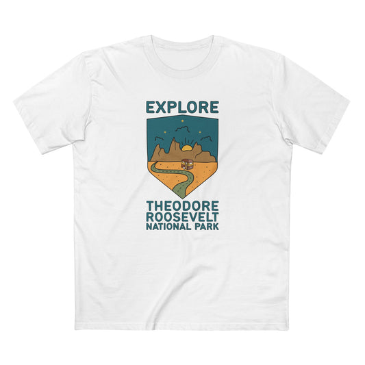 Theodore Roosevelt National Park T-Shirt - Explore Theodore Roosevelt in White