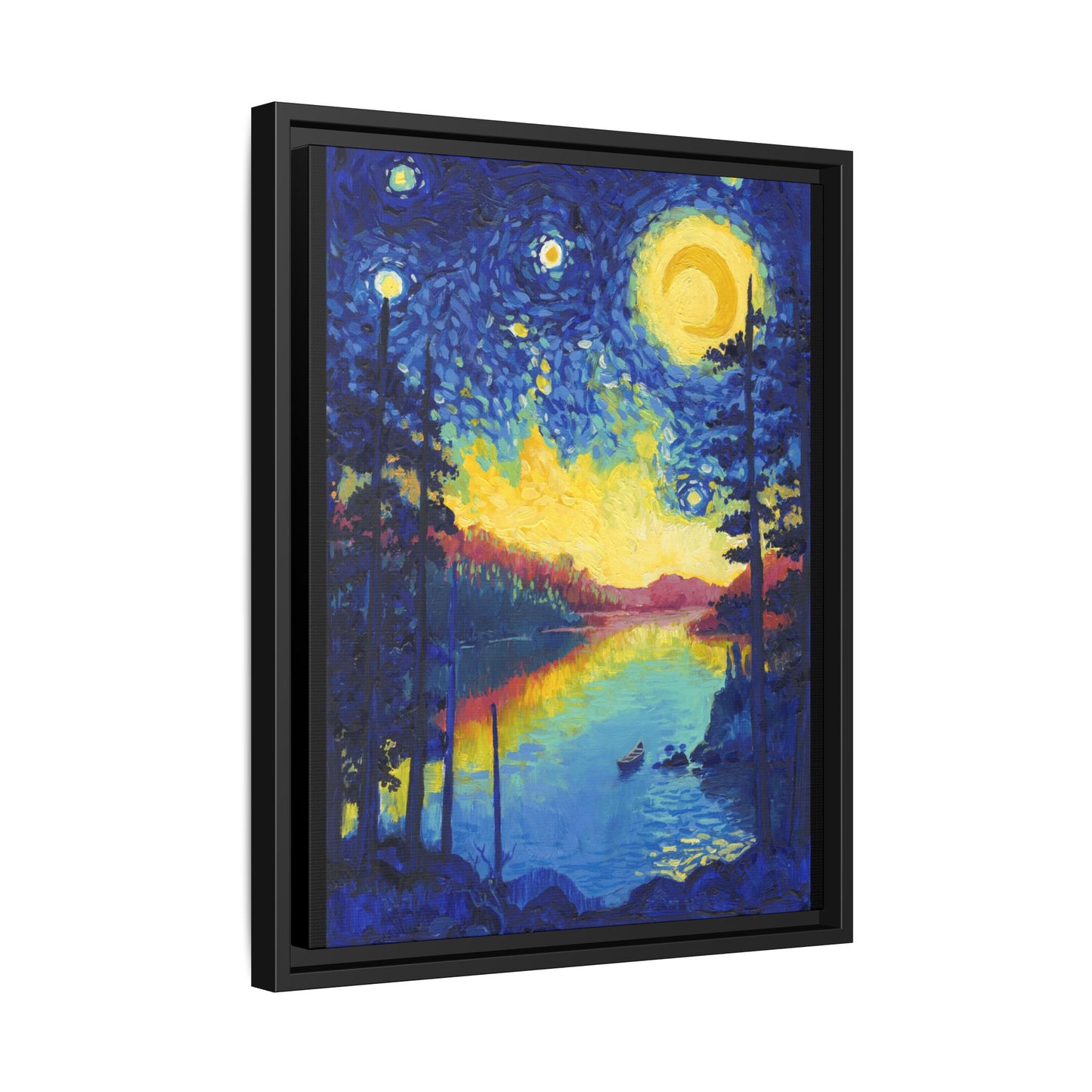 Voyageurs National Park Framed Canvas - The Starry Night