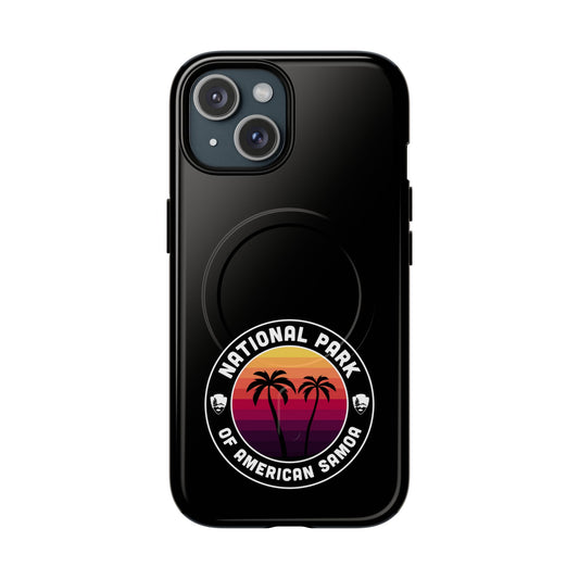 National Park of American Samoa iPhone Case with MagSafe - Round Emblem Design
