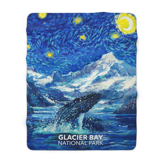Glacier Bay National Park Sherpa Blanket - The Starry Night