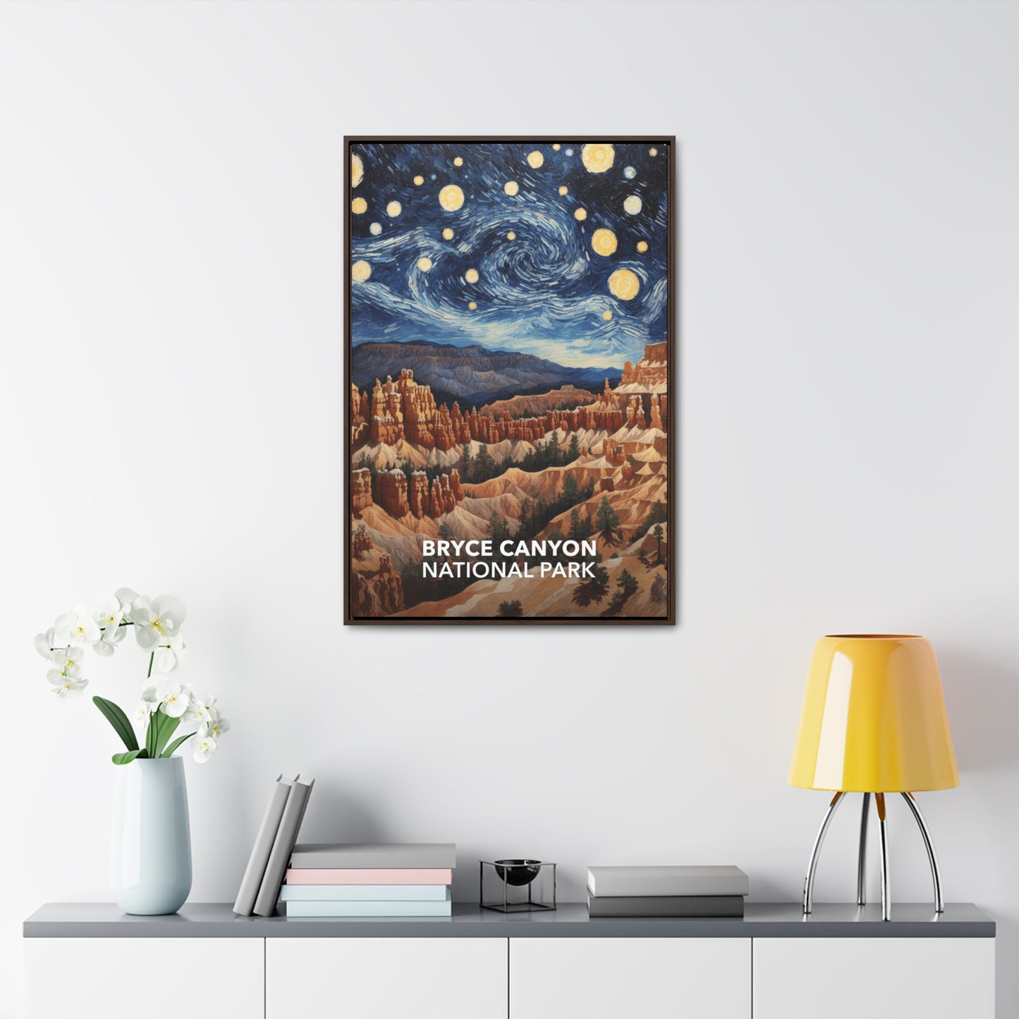 Bryce Canyon National Park Framed Canvas - The Starry Night