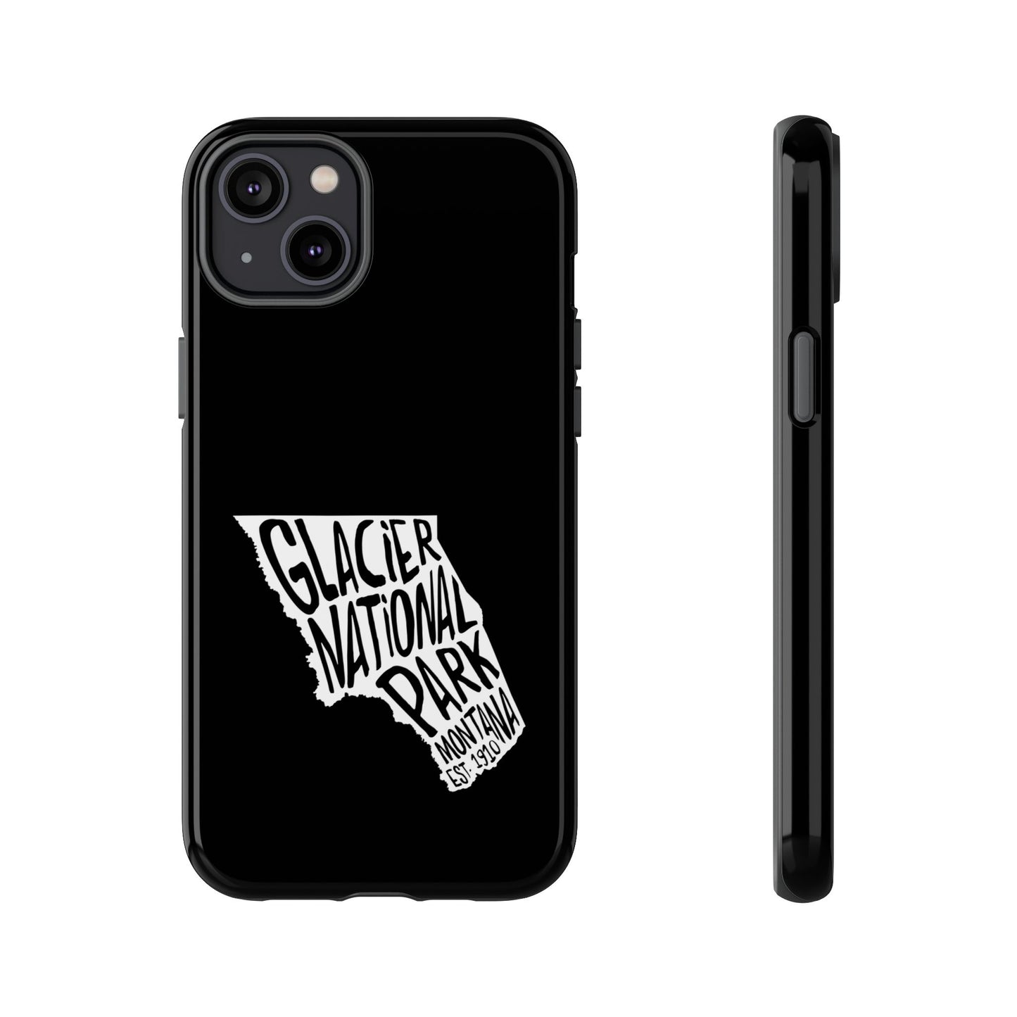 Glacier National Park Phone Case - Map Design