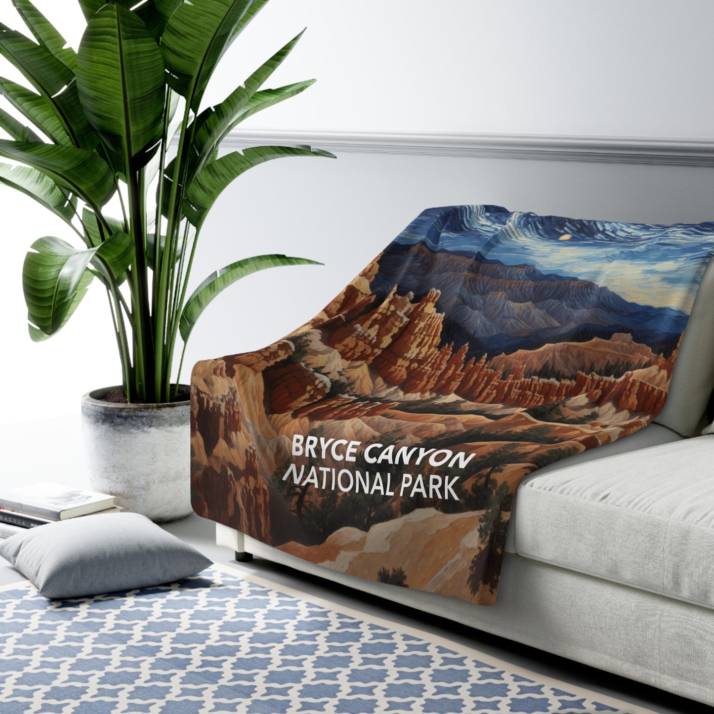 Bryce Canyon National Park Sherpa Blanket - The Starry Night