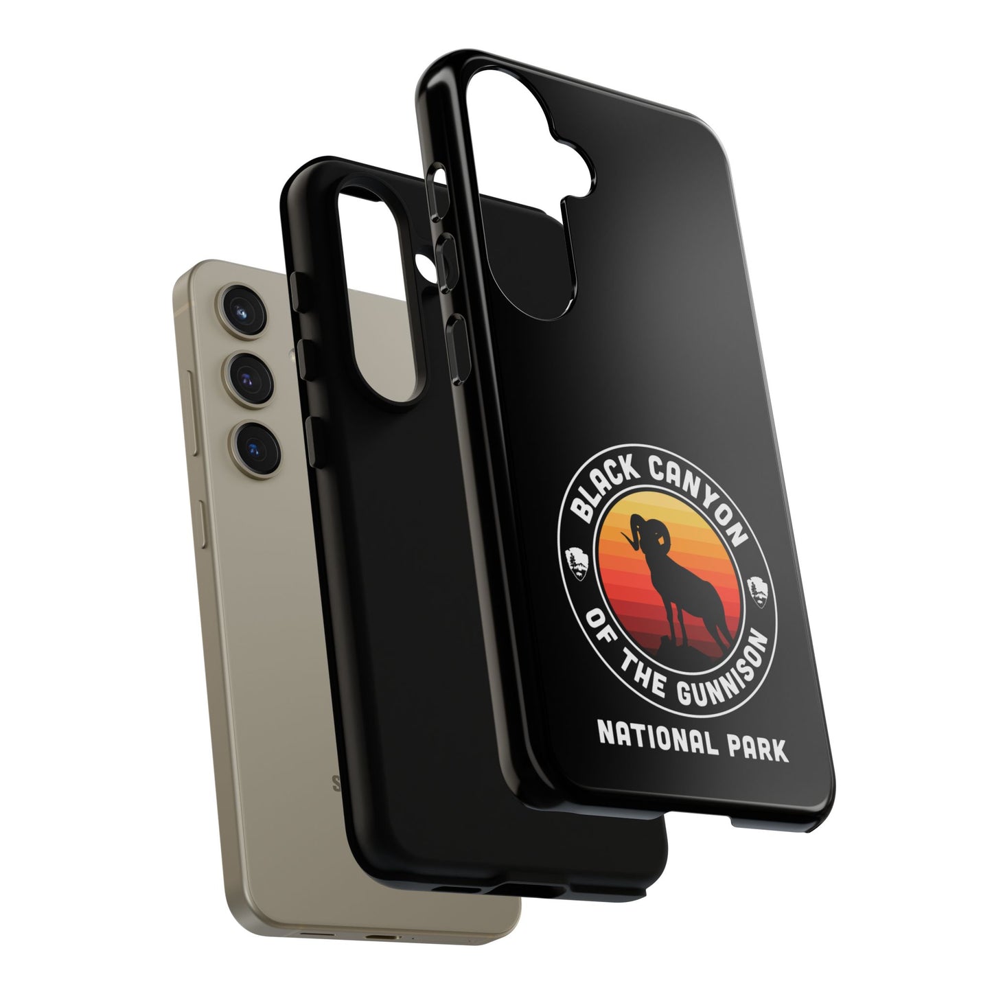 Black Canyon of the Gunnison National Park Phone Case - Round Emblem Design