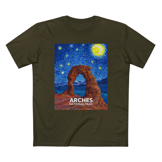 Arches National Park T-Shirt - The Starry Night
