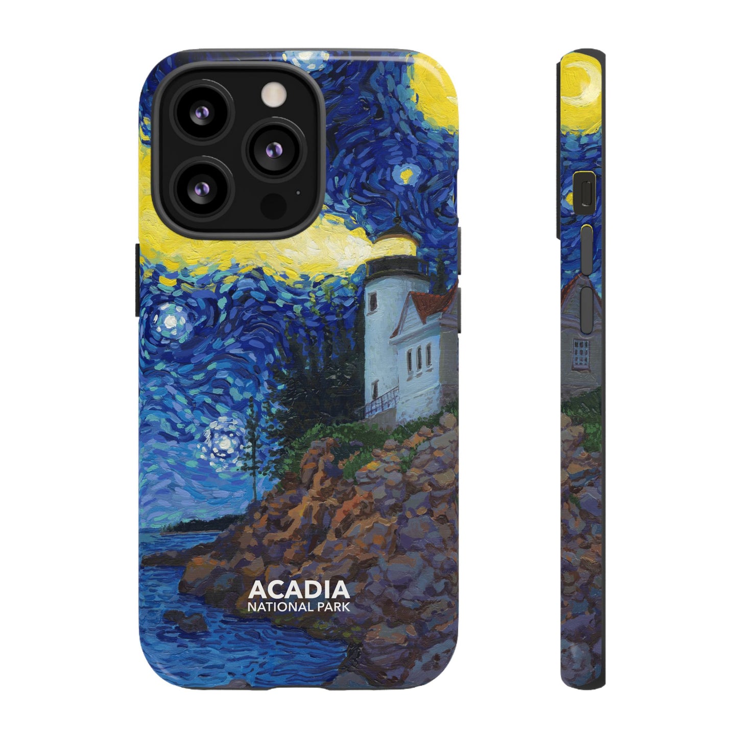 Acadia National Park Phone Case - Starry Night Lighthouse