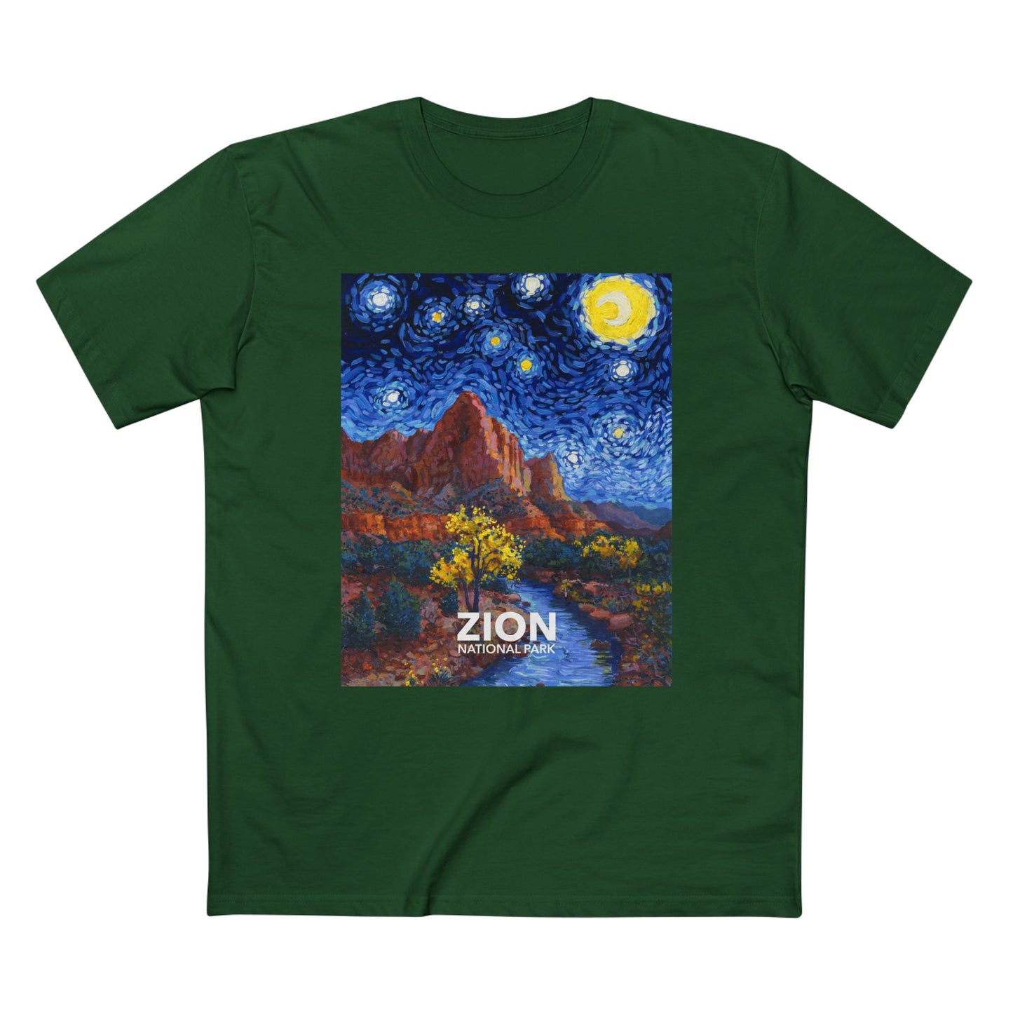 Zion National Park T-Shirt - The Starry Night
