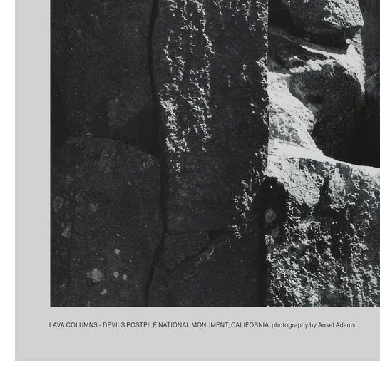 Devils Postpile National Monument Poster - Ansel Adams