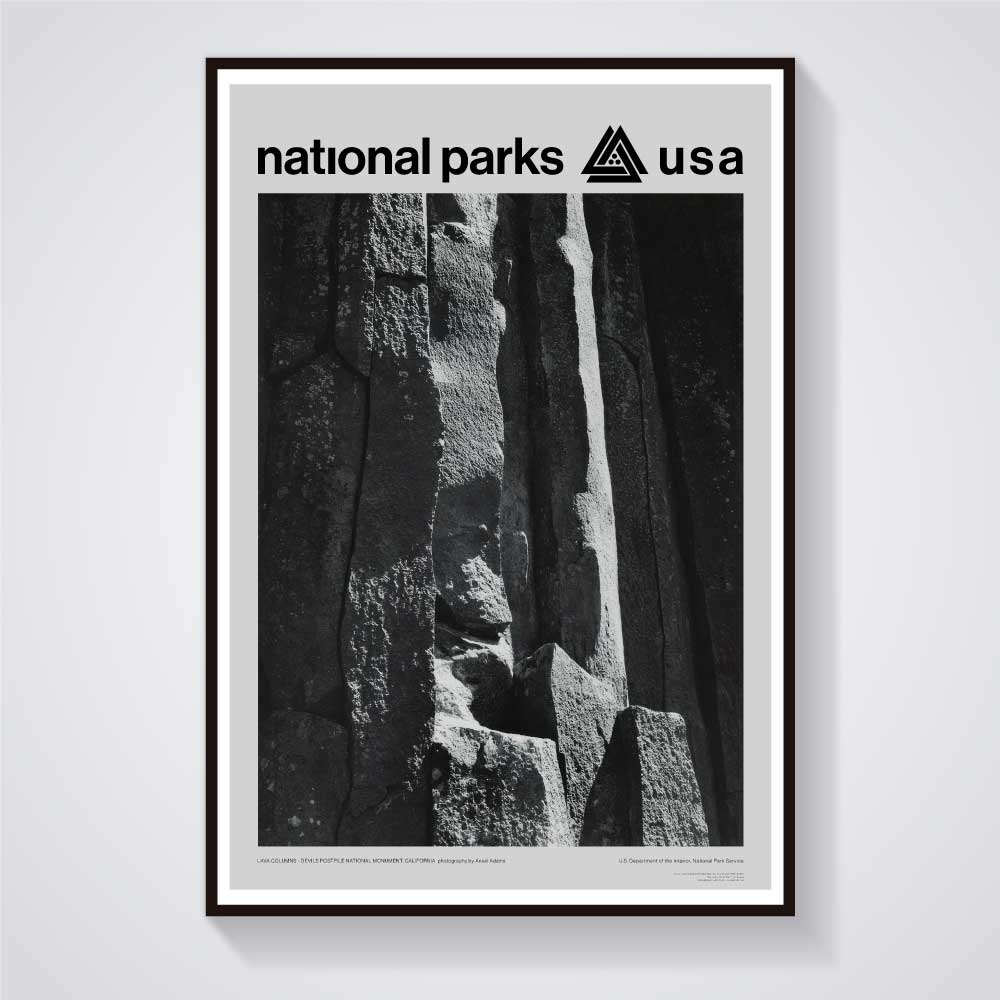 Devils Postpile National Monument Poster Ansel Adams – National
