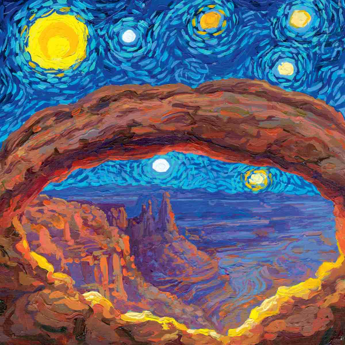 2026 Starry Night National Park Wall Calendar