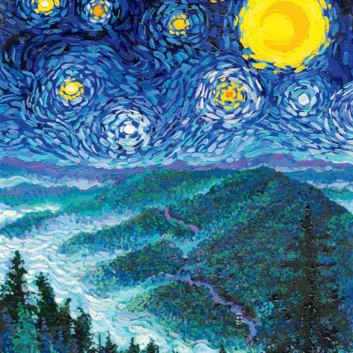 2026 Starry Night National Park Wall Calendar