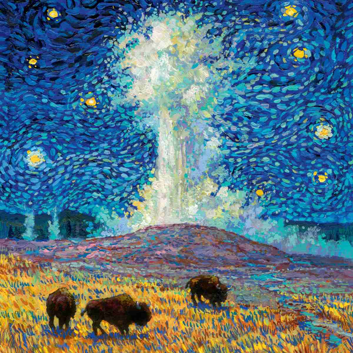 2026 Starry Night National Park Wall Calendar